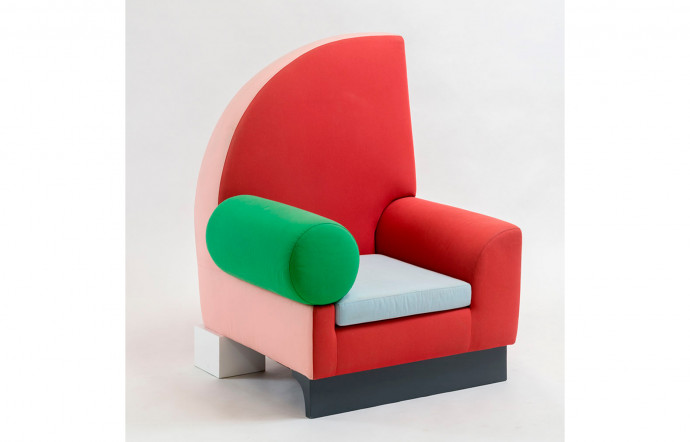 fauteuil coloré Bel Air de Peter Shire du collectif Memphis