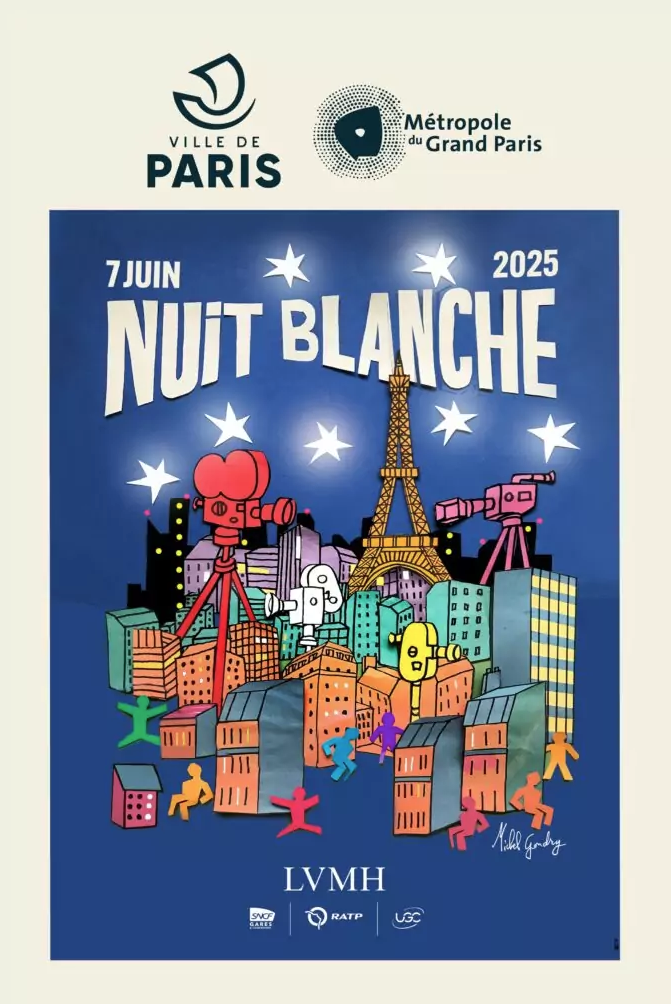 affiche de la nuit blanche 2025